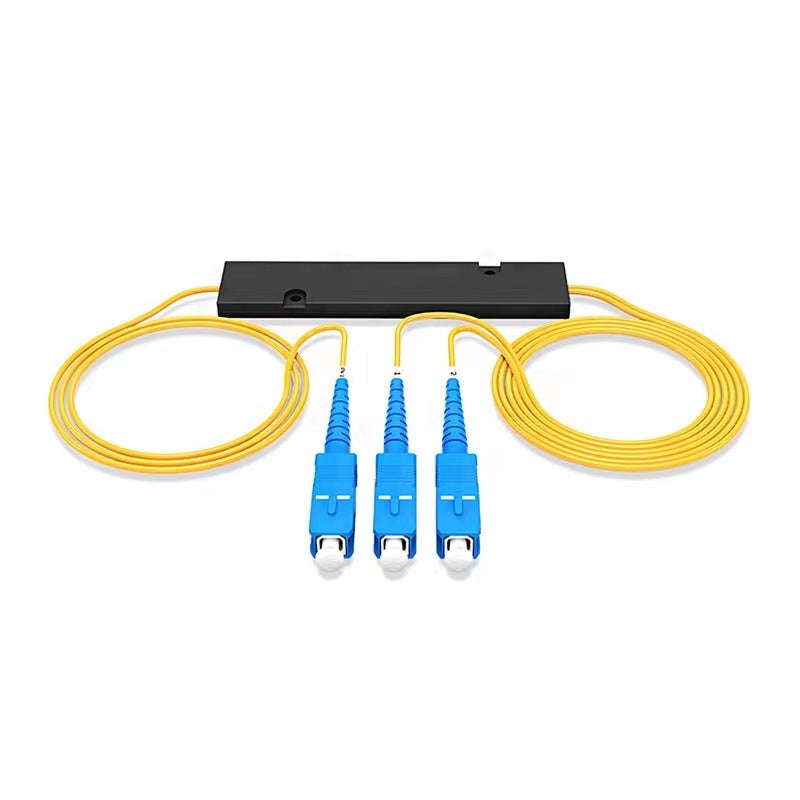 1*2 mini ABS Box Module Pigtail Type SC UPC Fiber Optical PLC Splitter