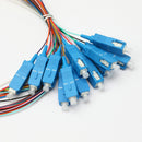 Faytek SC/UPC 12 color singlemode easy strip fiber pigtails