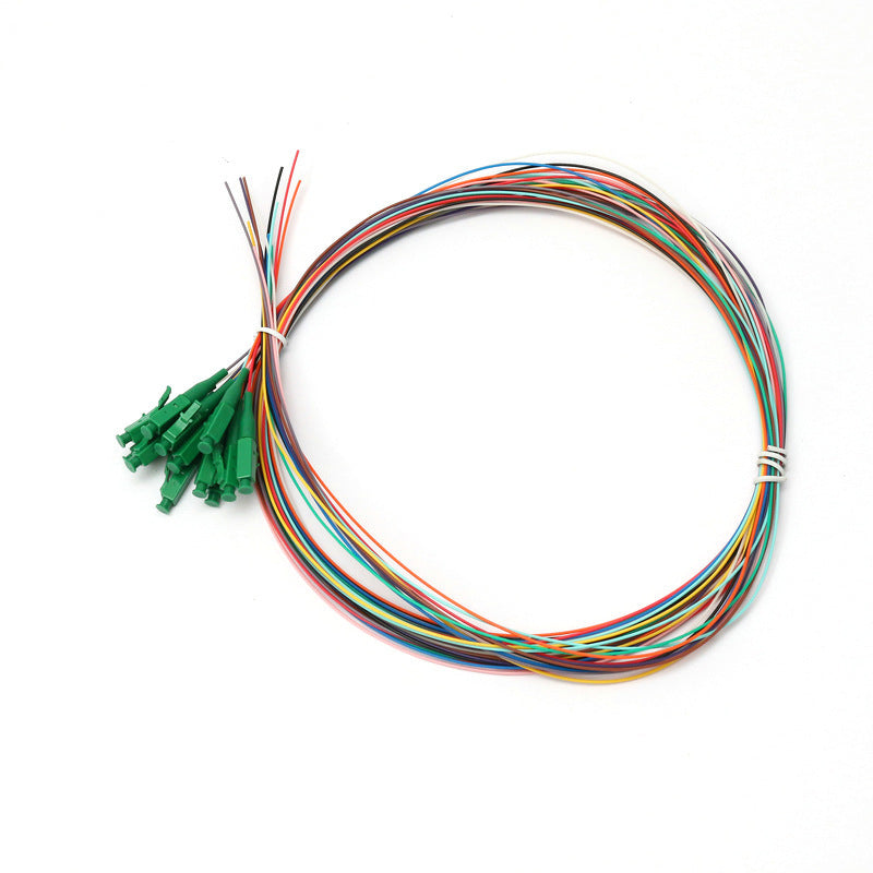 Faytek LC/APC 12 color singlemode easy strip fiber pigtails