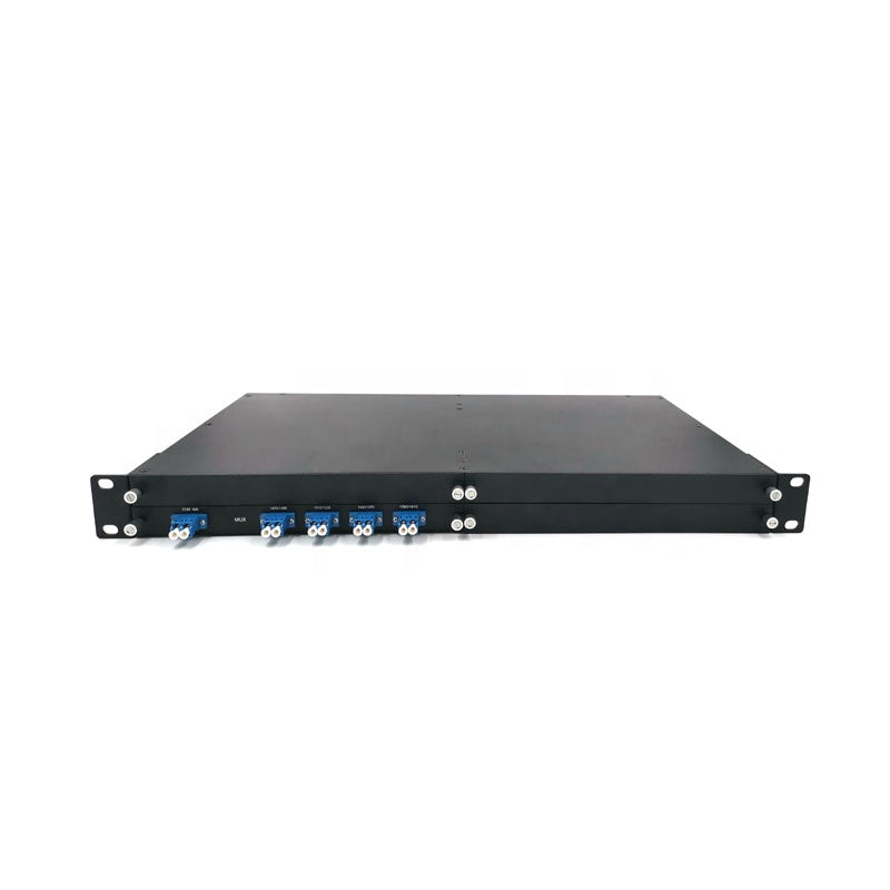 Fiber optical equipment 8CH CWDM Module mux demux mutiplexer 1470-1610nm 1U rack mount for 5G data center