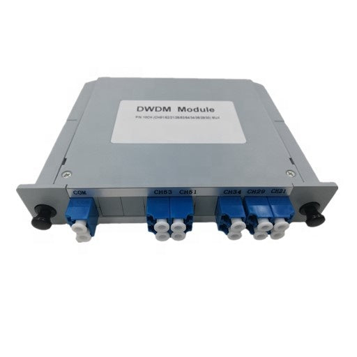 Passive Optic Fiber 10ch dwdm mux demux module splitter with LC adapter