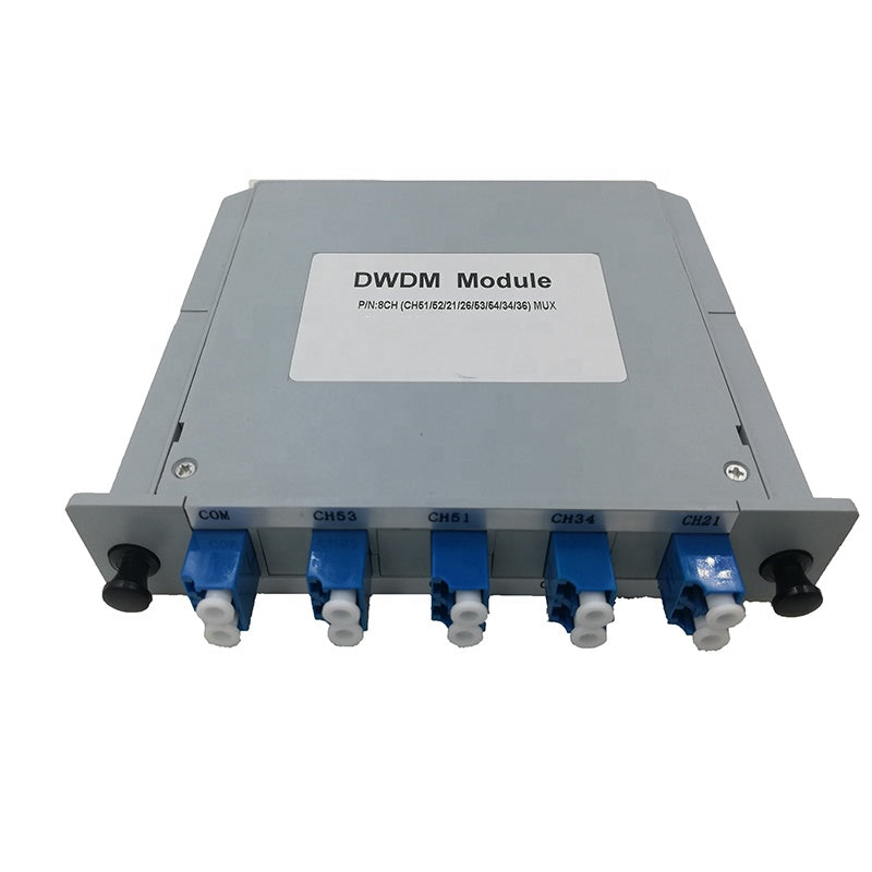8CH Cartridge box DWDM 100g optical mux demux module 100GHz C band and L band