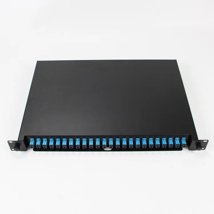 full loaded rack mounted  SC/UPC  1U 19 24port patch panel