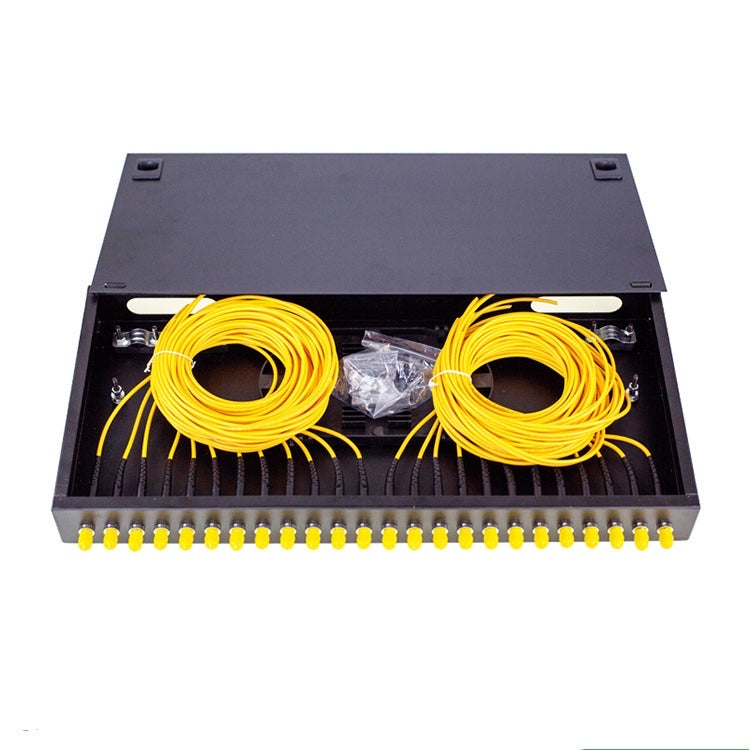 rack mounted ST 1U 24 ports patch panel – Faytek